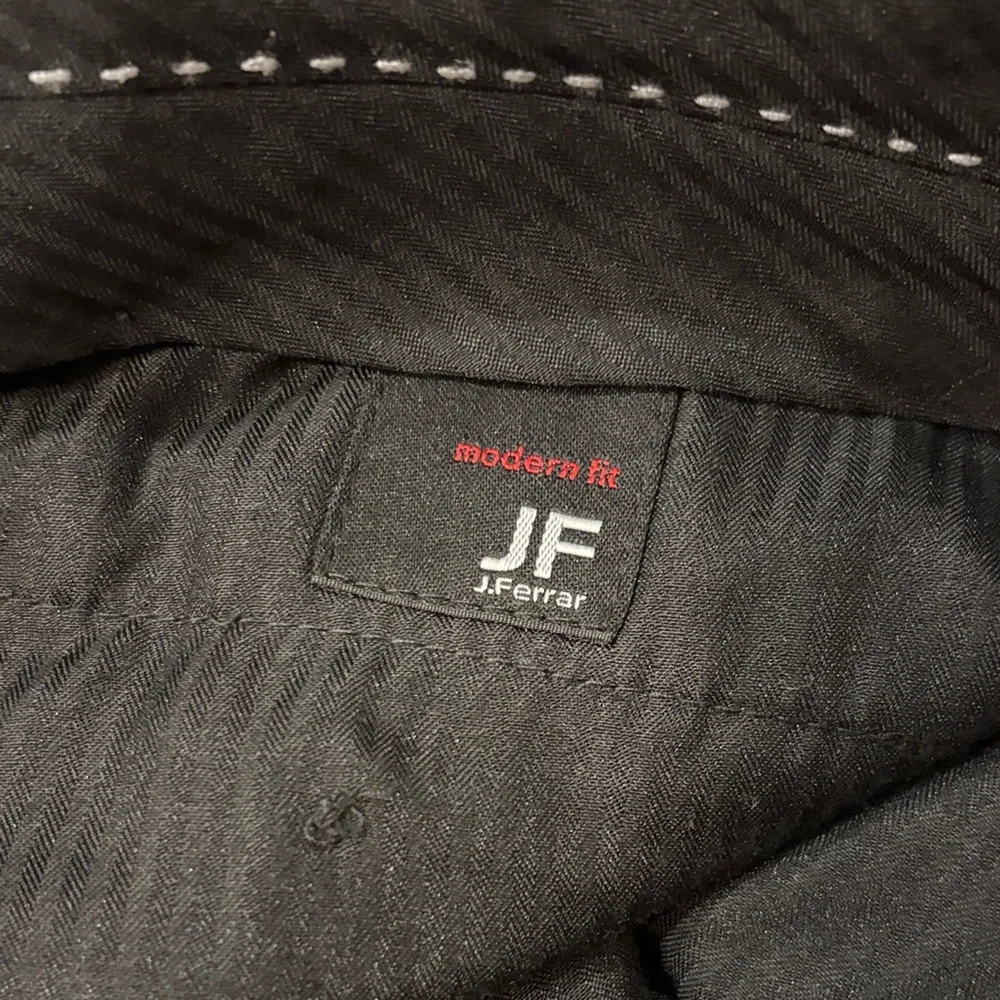 JF J.Ferrar Charcoal Pinstripe Suit. GUC‎